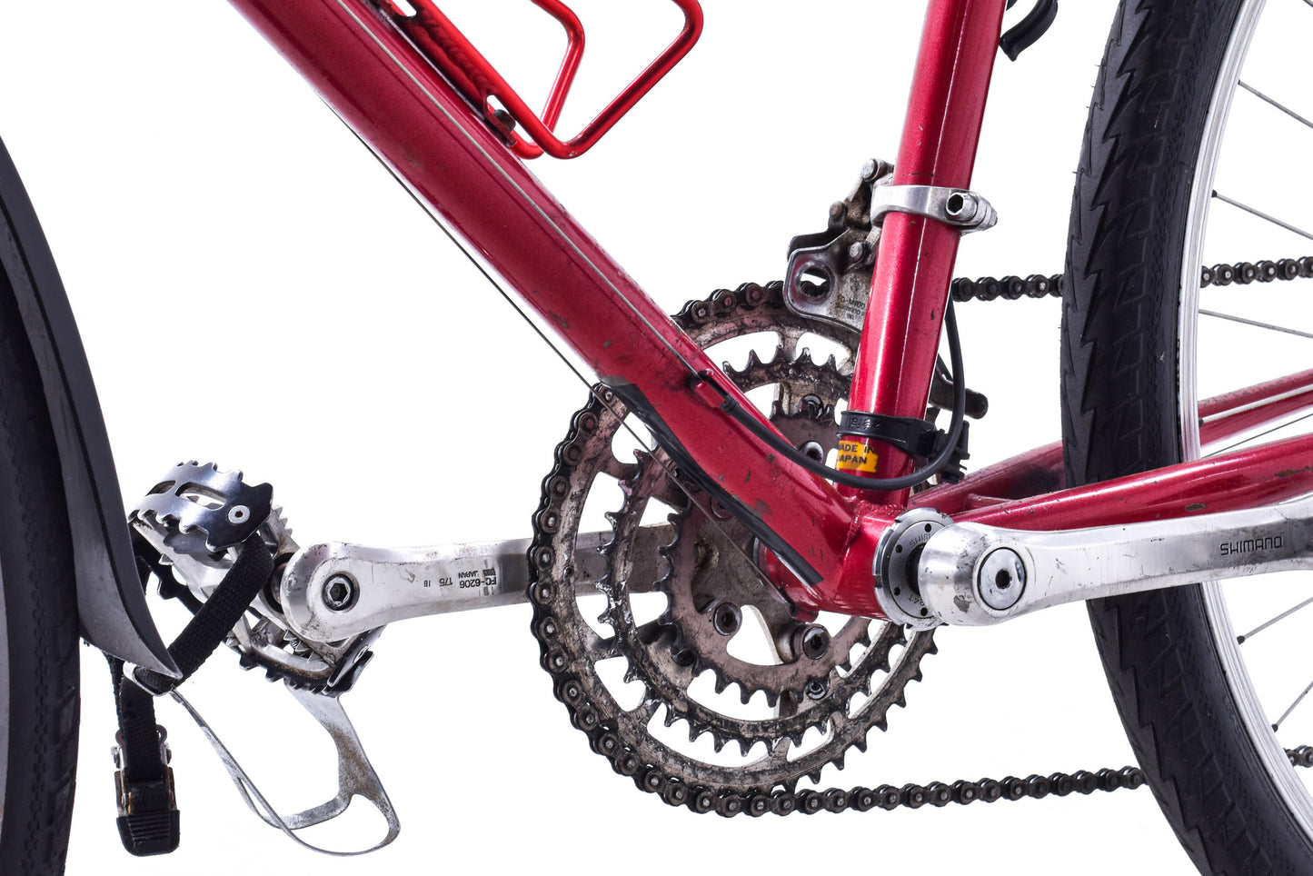 USED AS IS 1980's Vintage Ritchey Mountain Bike 18" Steel Shimano Deer Head 3x6 speed Sun Tour Cycling Phil Wood Bullmoose Bar Red
