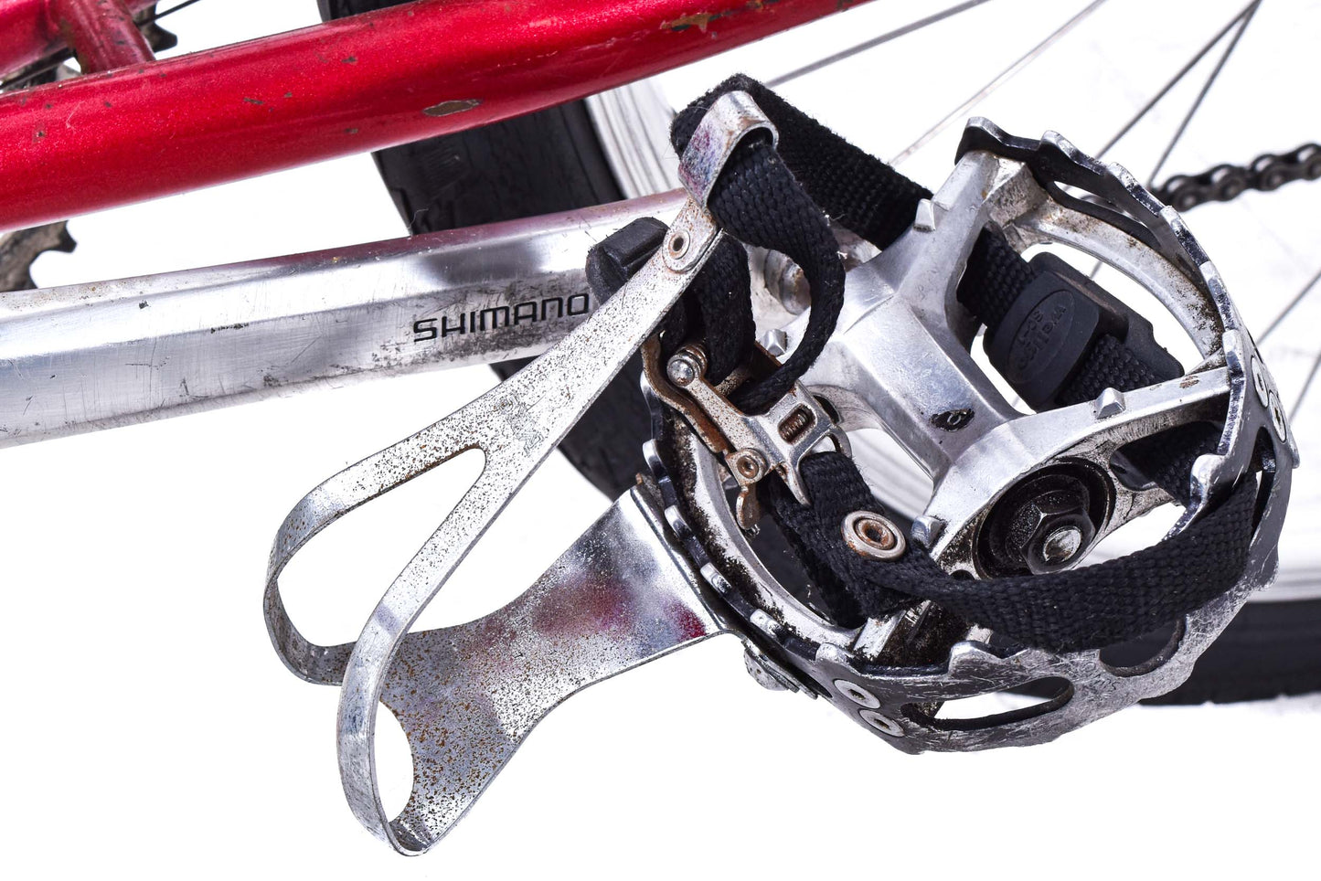 USED AS IS 1980's Vintage Ritchey Mountain Bike 18" Steel Shimano Deer Head 3x6 speed Sun Tour Cycling Phil Wood Bullmoose Bar Red