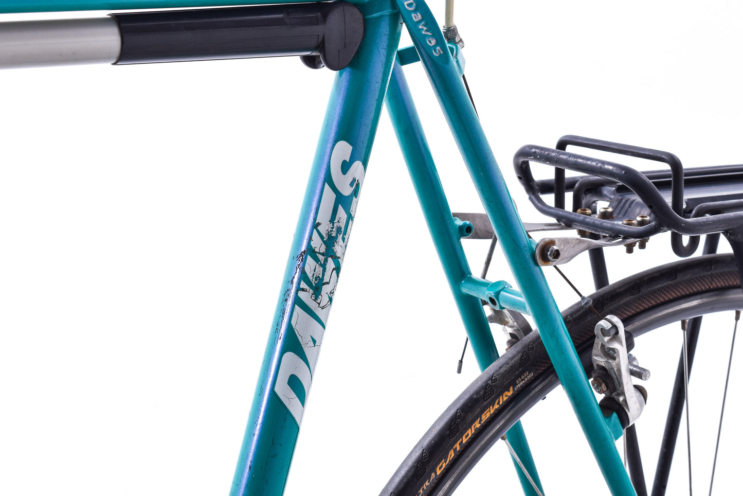 USED Vintage Dawes Super Galaxy 62cm Lugged Reynolds 531 Steel Road Touring Bike Cantilever Brakes Shimano Deore 2x7 speed - AS IS
