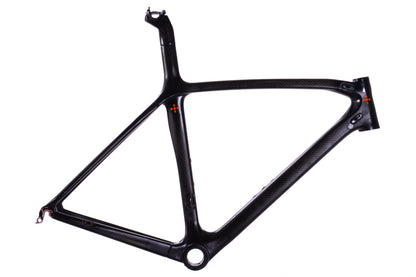 USED Unbranded Carbon Road Bike Frame Medium Rim Brake Quick Release Integrated Seatmast