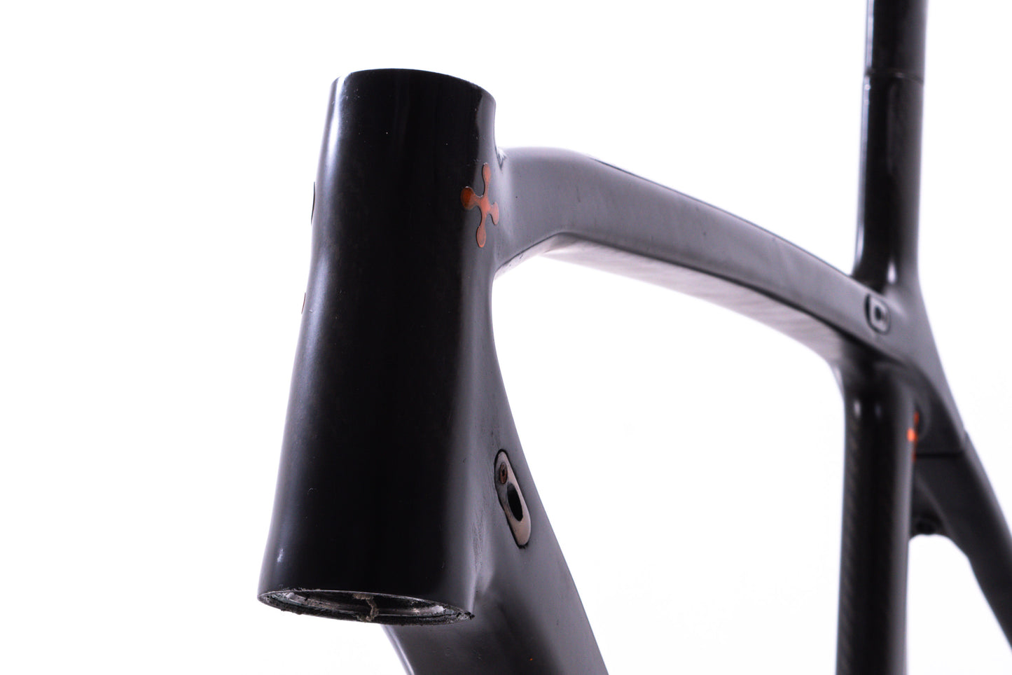 USED Unbranded Carbon Road Bike Frame Medium Rim Brake Quick Release Integrated Seatmast