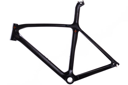 USED Unbranded Carbon Road Bike Frame Medium Rim Brake Quick Release Integrated Seatmast
