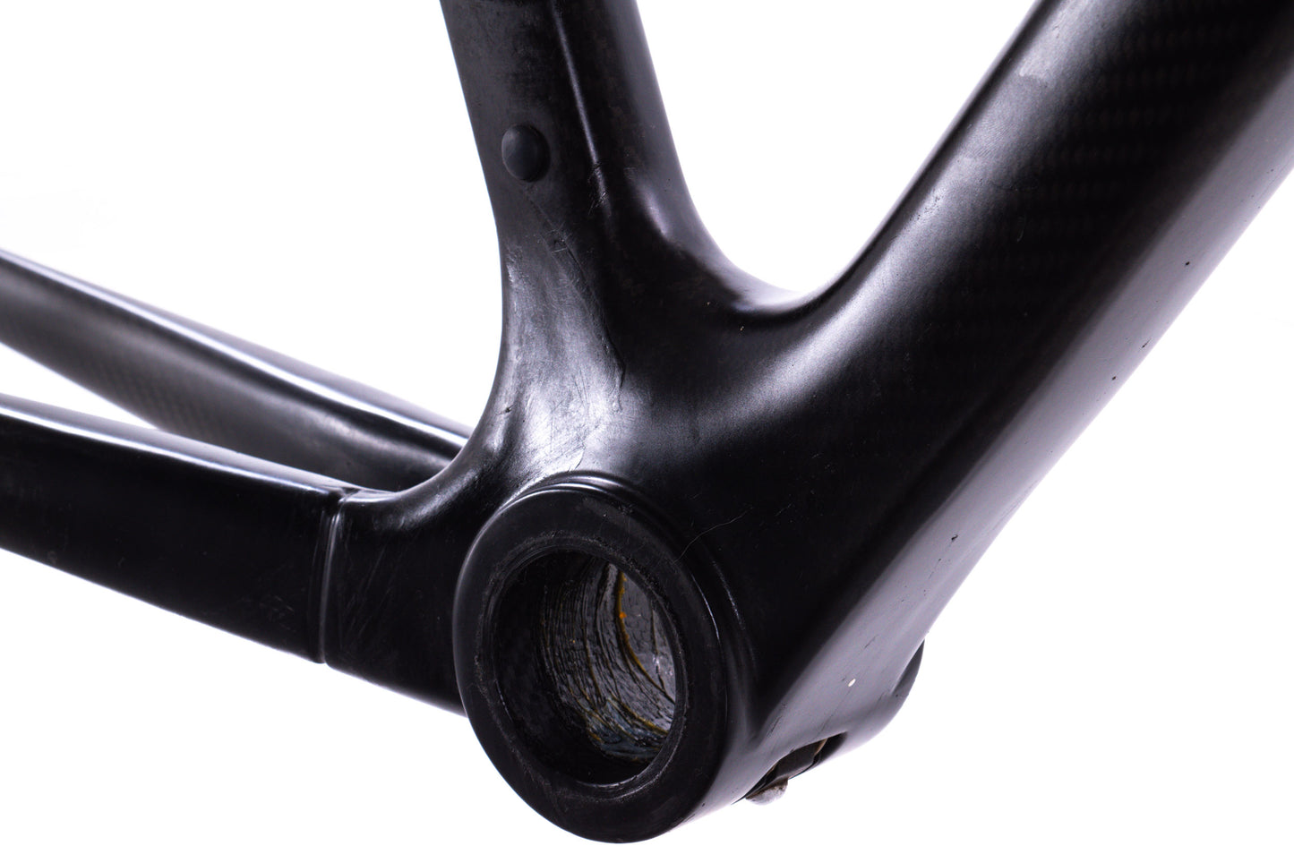 USED Unbranded Carbon Road Bike Frame Medium Rim Brake Quick Release Integrated Seatmast