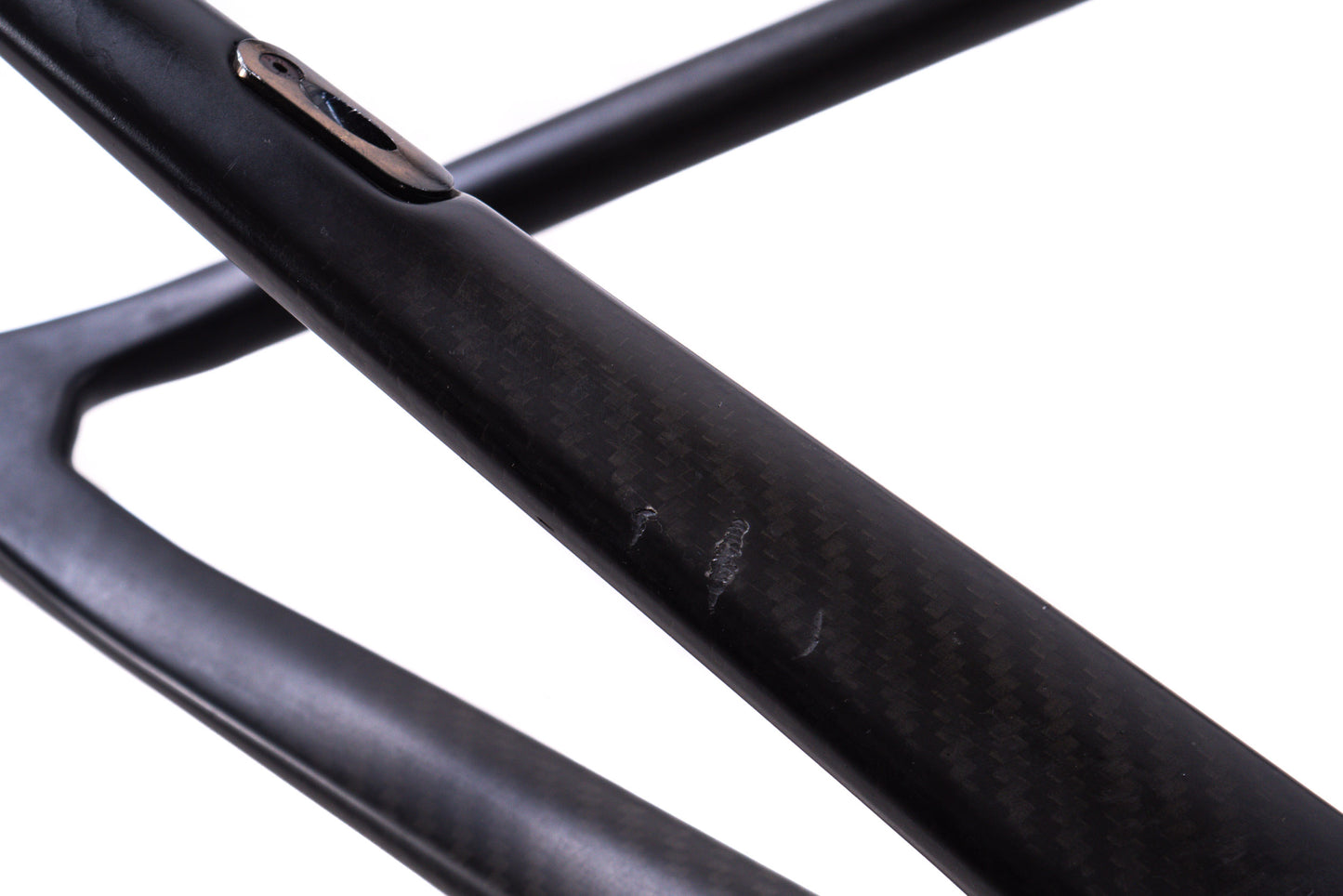 USED Unbranded Carbon Road Bike Frame Medium Rim Brake Quick Release Integrated Seatmast