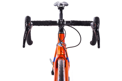 USED Cinelli Veltrix Columbus Carbon Road Bike 52cm Shimano 105 2x11 speed Hydraulic Disc Blue Orange
