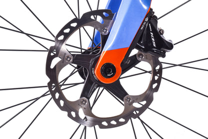 USED Cinelli Veltrix Columbus Carbon Road Bike 52cm Shimano 105 2x11 speed Hydraulic Disc Blue Orange