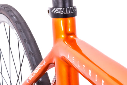 USED Cinelli Veltrix Columbus Carbon Road Bike 52cm Shimano 105 2x11 speed Hydraulic Disc Blue Orange