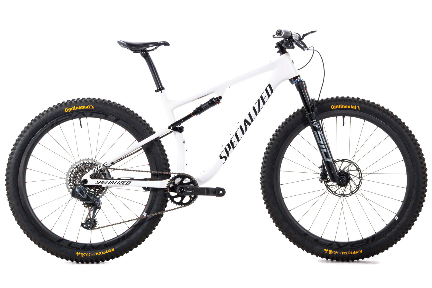 USED 2021 Specialized Epic Pro Full Suspension XC Mountain Bike Large SRAM X01 Eagle AXS 1x12 Carbon Wheels