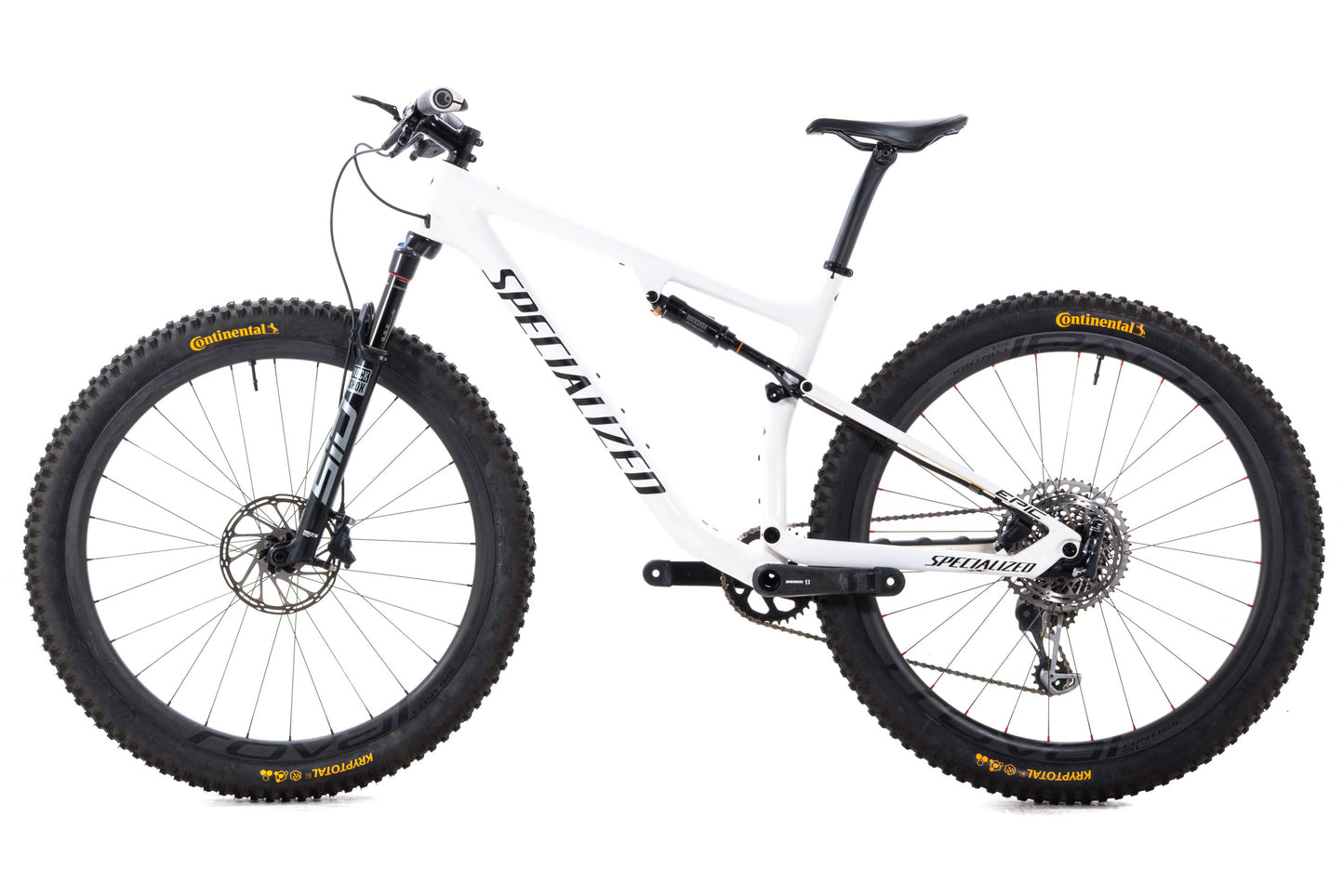 USED 2021 Specialized Epic Pro Full Suspension XC Mountain Bike Large SRAM X01 Eagle AXS 1x12 Carbon Wheels