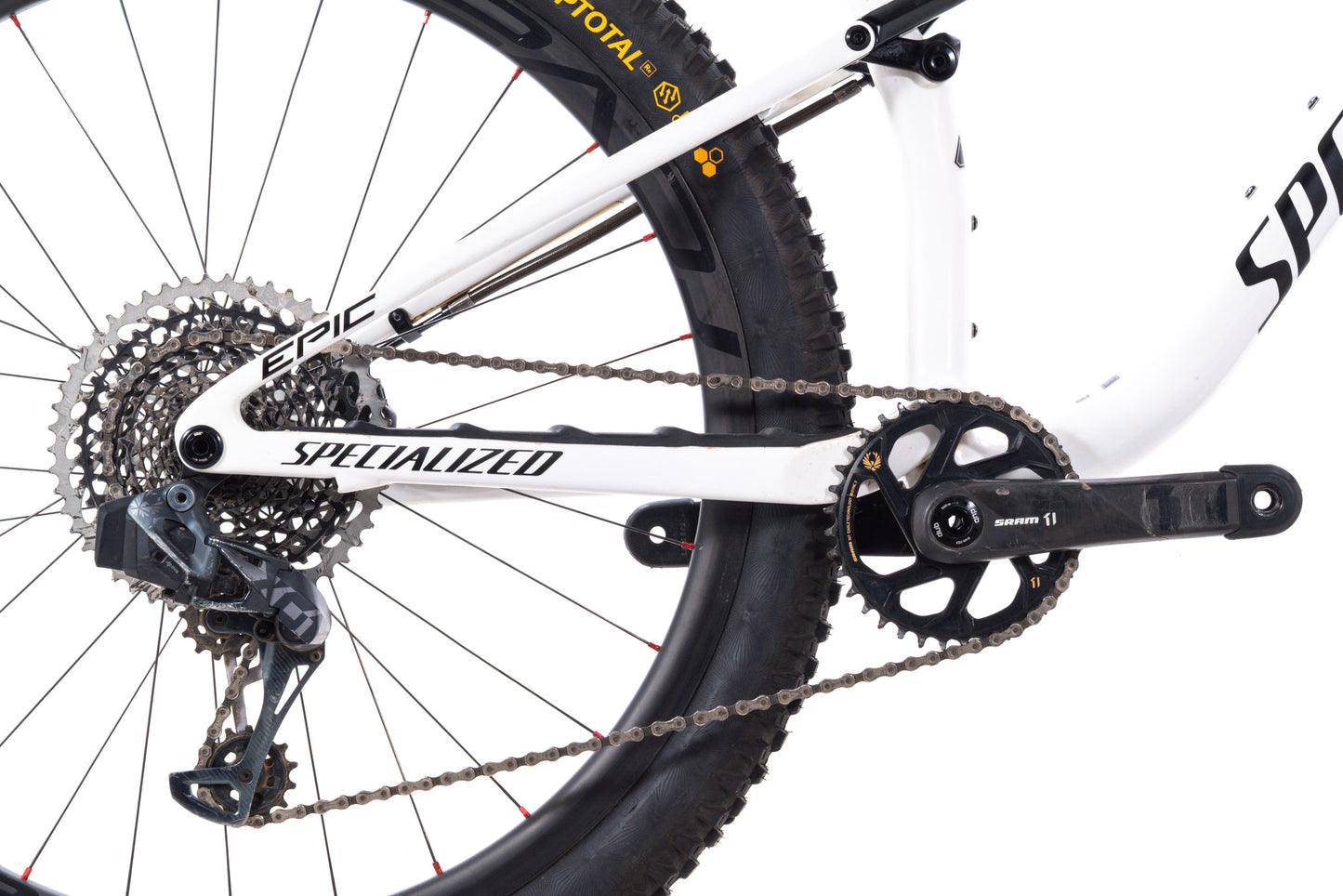 USED 2021 Specialized Epic Pro Full Suspension XC Mountain Bike Large SRAM X01 Eagle AXS 1x12 Carbon Wheels