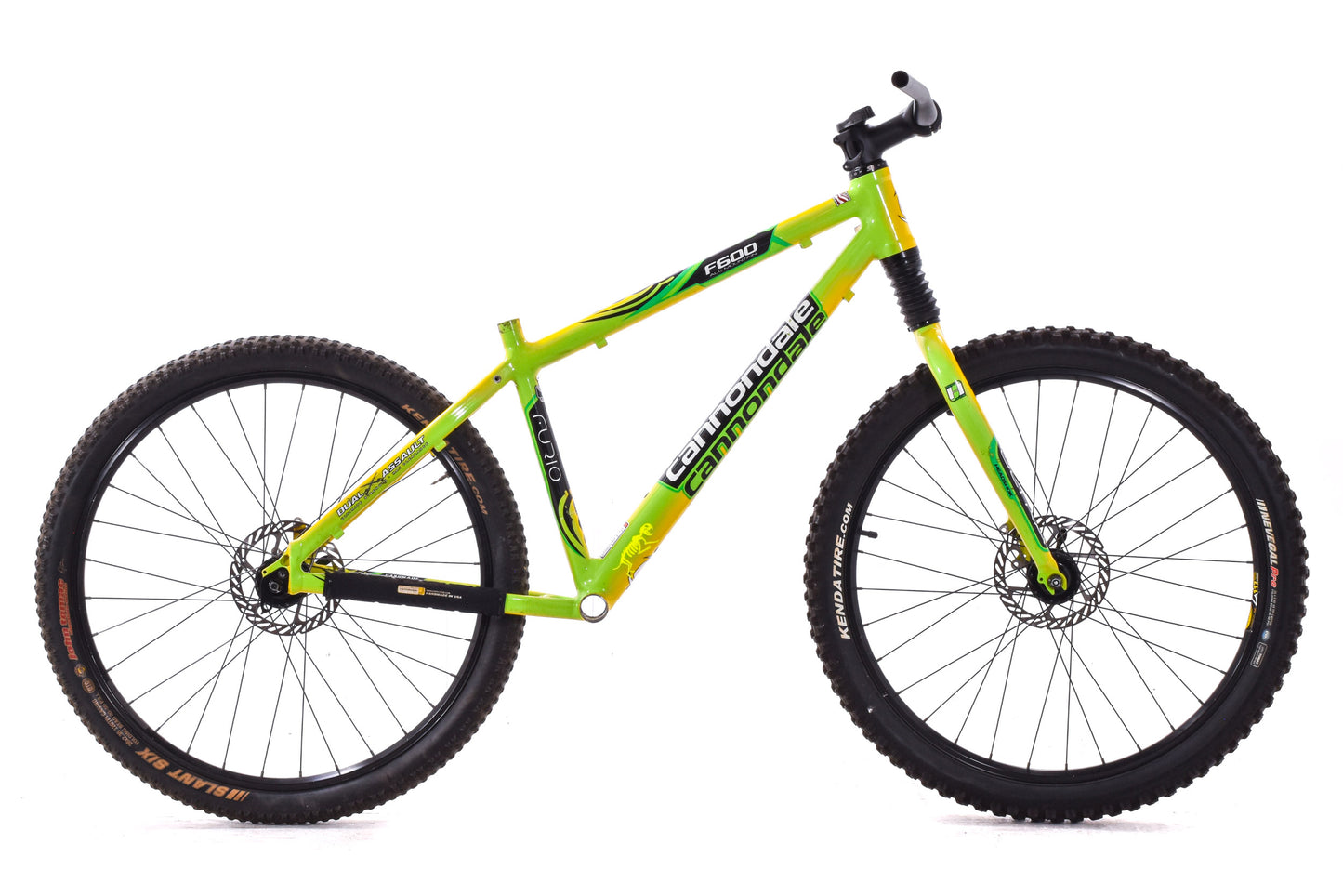 USED Cannondale F600 Furio Team Sobe Small Aluminum Mountain Bike Rolling Chassis Frameset Headshok
