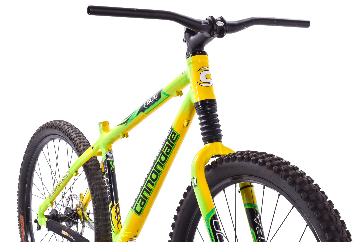 USED Cannondale F600 Furio Team Sobe Small Aluminum Mountain Bike Rolling Chassis Frameset Headshok