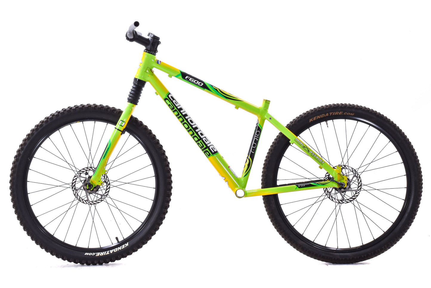 USED Cannondale F600 Furio Team Sobe Small Aluminum Mountain Bike Rolling Chassis Frameset Headshok