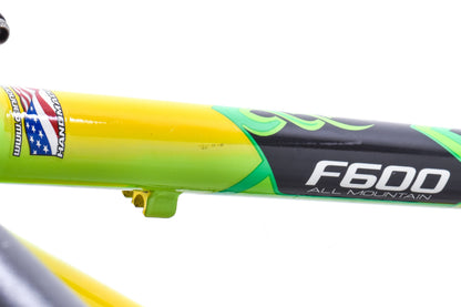 USED Cannondale F600 Furio Team Sobe Small Aluminum Mountain Bike Rolling Chassis Frameset Headshok