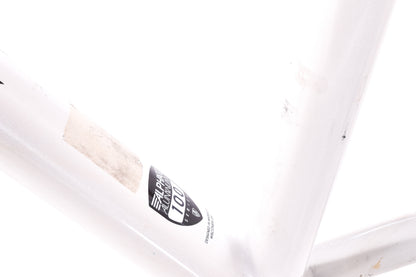 USED Trek Alpha Aluminum One Series 1.5 54cm Frameset w/ Carbon Fork Quick Release Rim Brake White/Blue