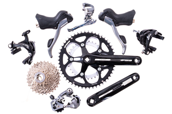 USED Shimano Tiagra 4600 2x10 speed Road Groupset w/ 105 Rim Brakes an