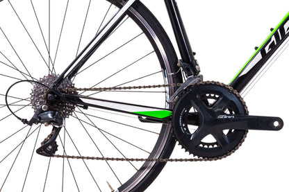 USED Giant Contend 1 Medium Alloy Road Bike Shimano Sora 2x9 Speed Rim Brake Black/Green