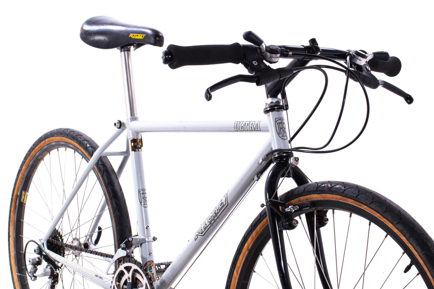 USED AS IS Ritchey Ultra Chromoly XT Deore Vintage Rigid Mountain Bike 17" Gray