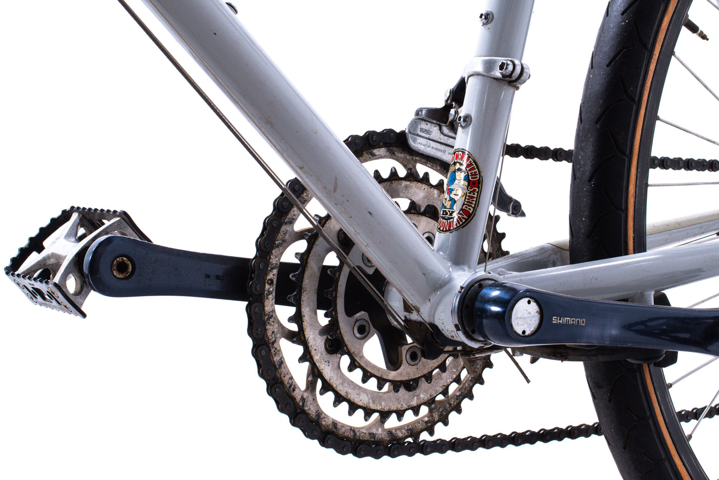 USED AS IS Ritchey Ultra Chromoly XT Deore Vintage Rigid Mountain Bike 17" Gray