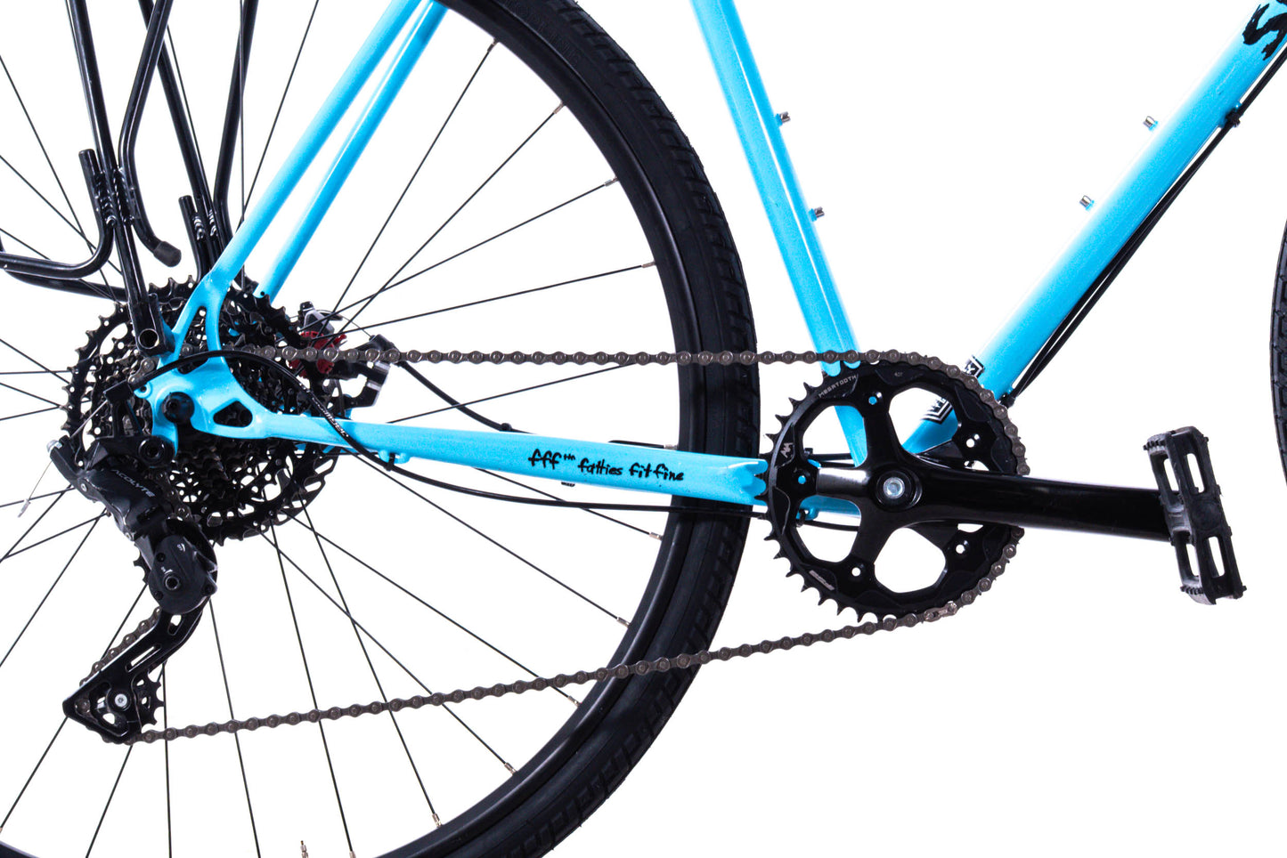 USED Surly Preamble Steel Flat Bar Bike - Skyrim Blue Medium Microshift Acolyte 1x8, With Rack