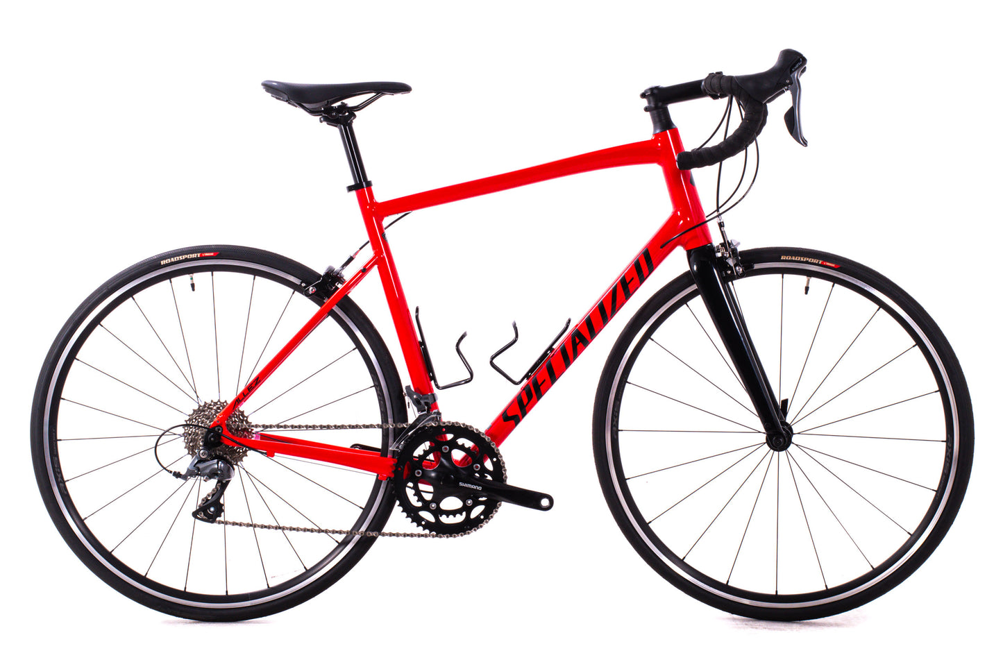 USED 2019 Specialized Allez 58cm Aluminum Road Bike Shimano Claris 2x8 speed Red Rim Brake