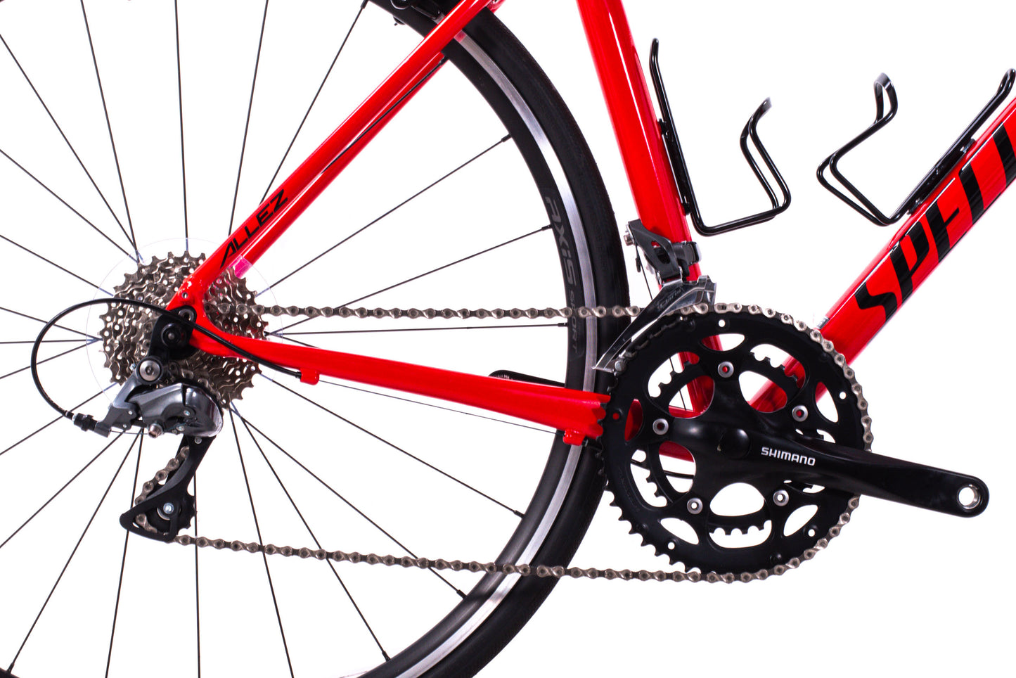 USED 2019 Specialized Allez 58cm Aluminum Road Bike Shimano Claris 2x8 speed Red Rim Brake