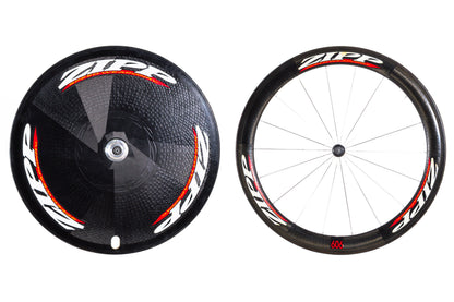 USED Zipp Speed Disc Rear/606 Front Tubular Carbon Wheelset Rim Brake 700C Quick Release 10 speed
