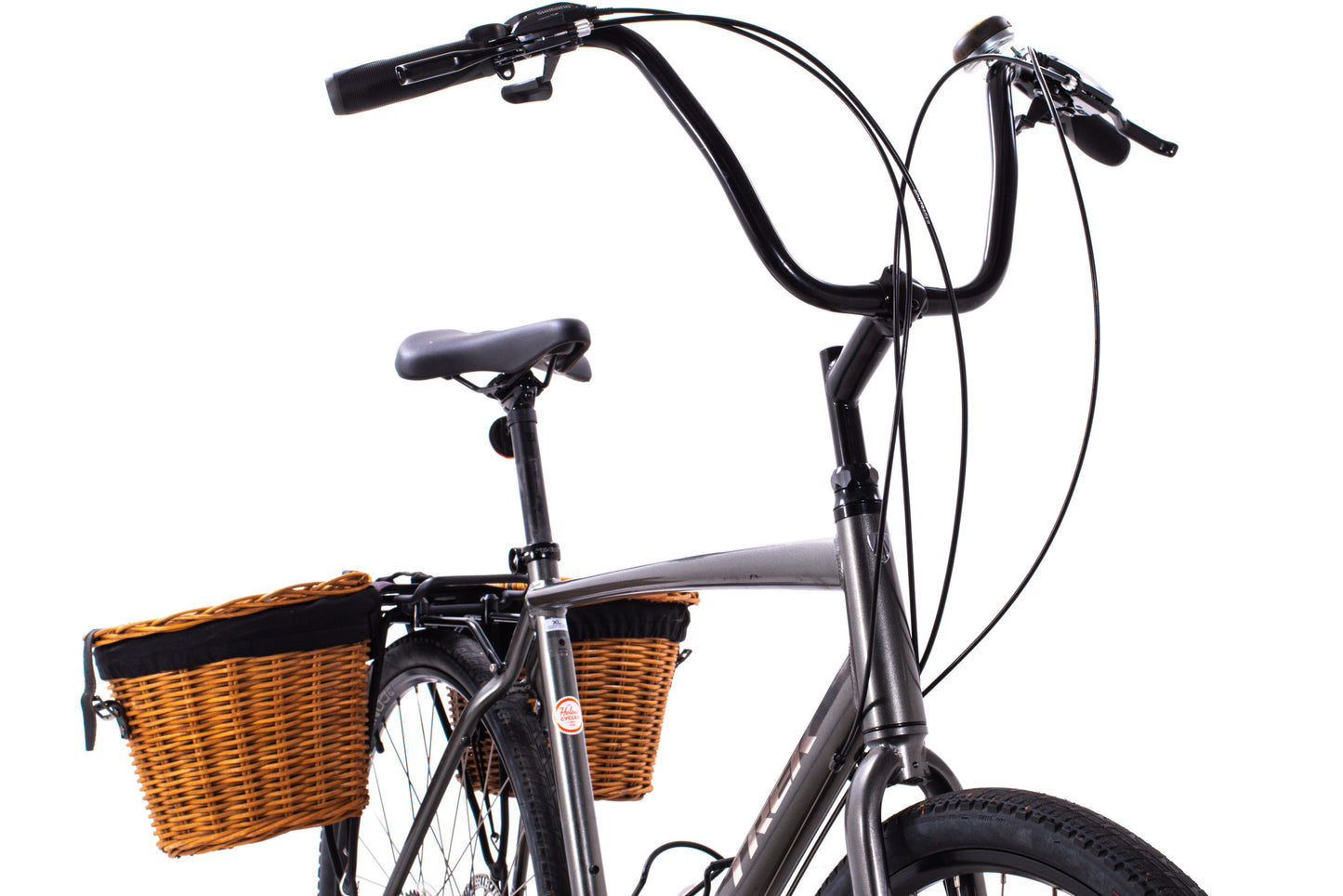 USED 2020 Trek Verve 1 Disc Hybrid Bike X-Large 3x7 Speed Shimano Disc Brakes w/ Rack, Basket