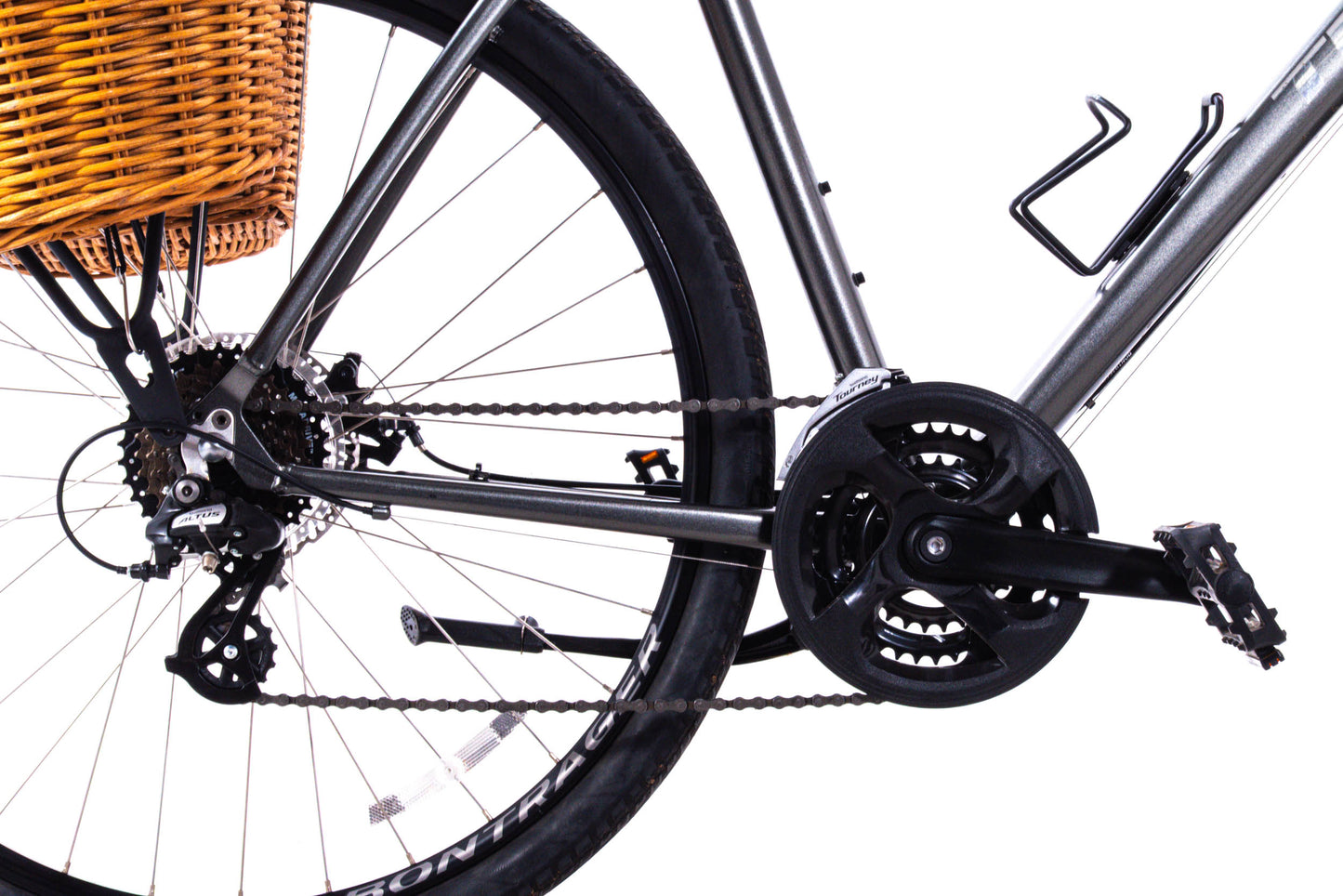 USED 2020 Trek Verve 1 Disc Hybrid Bike X-Large 3x7 Speed Shimano Disc Brakes w/ Rack, Basket