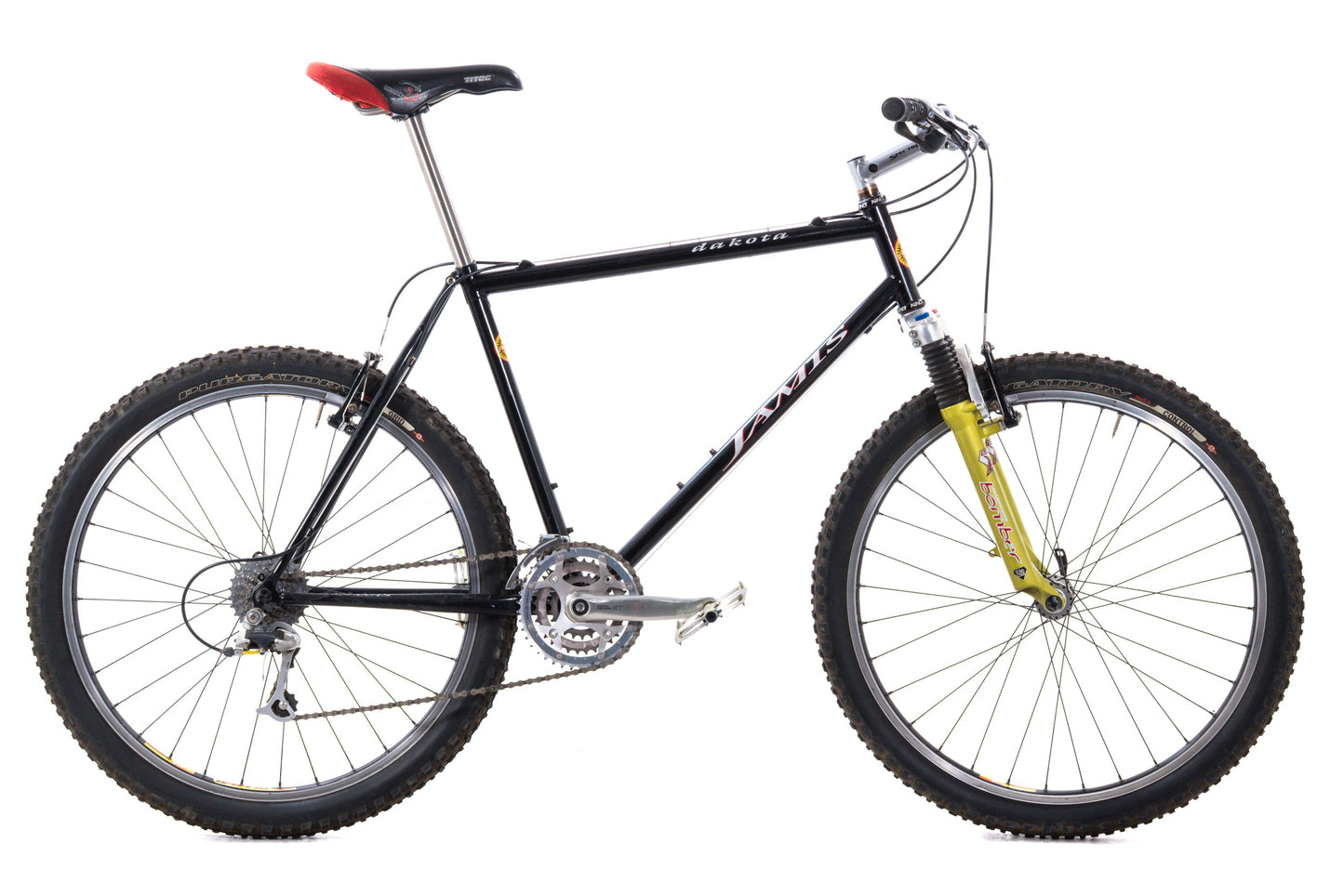 USED Vintage AS IS Jamis Dakota 1990s 20" Steel Frame MTB Hardtail Deore XT 3x8 Speed
