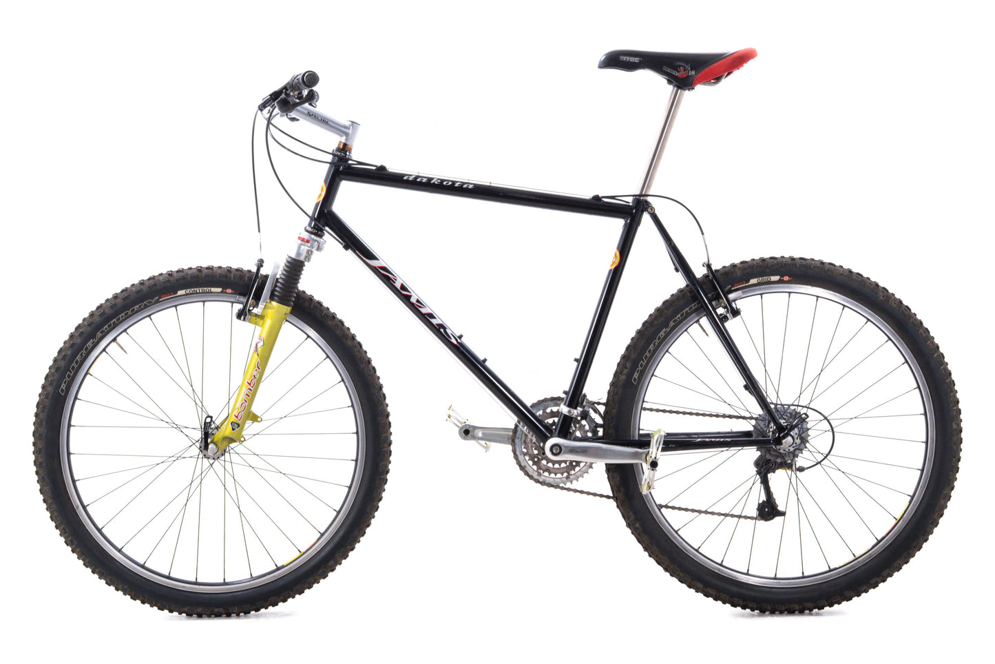 USED Vintage AS IS Jamis Dakota 1990s 20" Steel Frame MTB Hardtail Deore XT 3x8 Speed