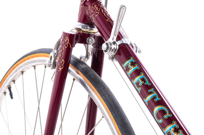 USED AS IS Vintage 1964 Hetchins Magnum Opus Vibrant Stay 24" Steel Road Bike Campagnolo 2x5 speed Brian Baylis Paint