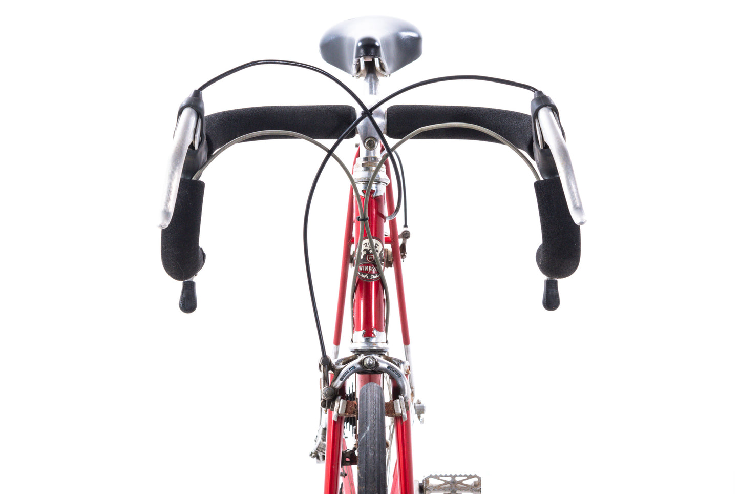 USED AS IS Vintage 1970's Windsor Carrera Lugged Steel Road Bike 23" Suntour 2x5 Speed Red