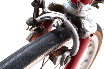 USED AS IS Vintage 1970's Windsor Carrera Lugged Steel Road Bike 23" Suntour 2x5 Speed Red