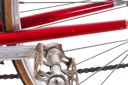 USED AS IS Vintage 1970's Windsor Carrera Lugged Steel Road Bike 23" Suntour 2x5 Speed Red