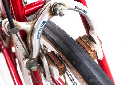 USED AS IS Vintage 1970's Windsor Carrera Lugged Steel Road Bike 23" Suntour 2x5 Speed Red