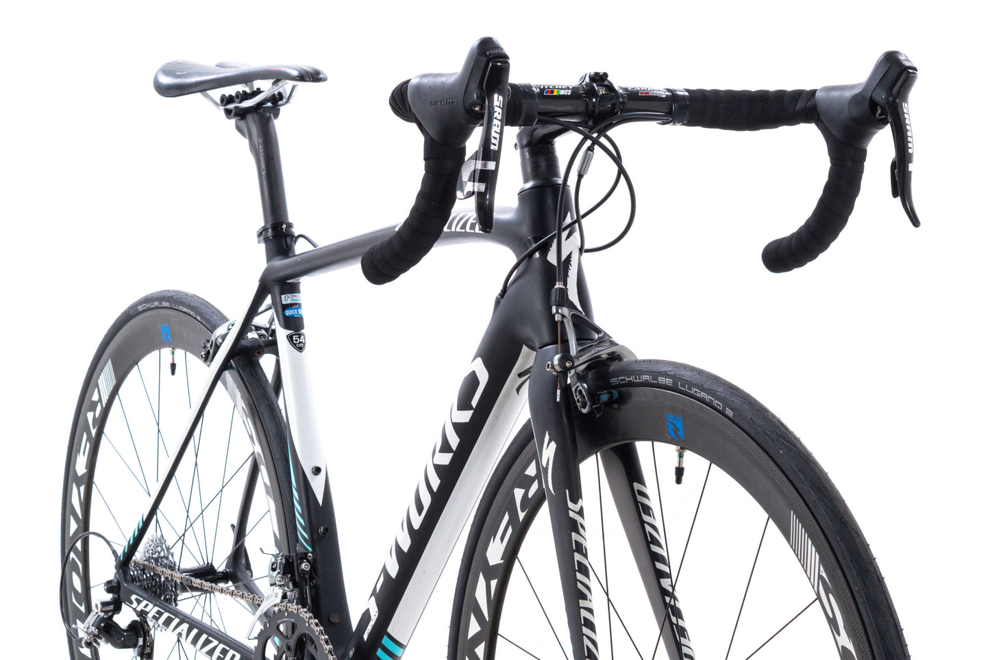 USED S-Works Specialized Tarmac SL4 Omega Pharma Quick-Step Edition 54cm SRAM Force 2x10 speed Reynolds Assault Carbon Wheels