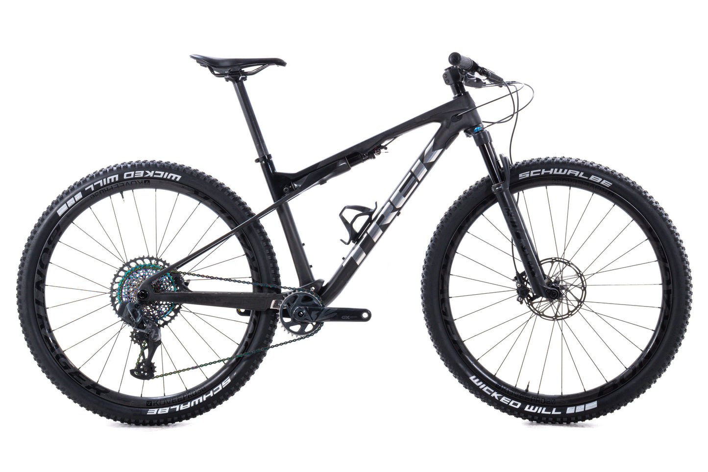USED 2021 Trek Supercaliber XX1/GX AXS 18.5" Carbon Full Suspension XC Mountain Bike 29" Black