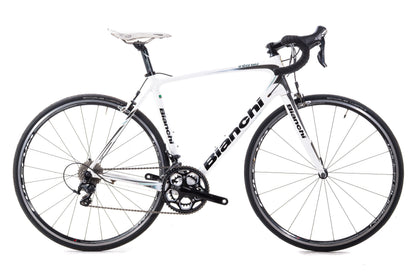 USED Bianchi Intenso 54cm Carbon Road Bike Shimano 105 2x11 Speed White/Black
