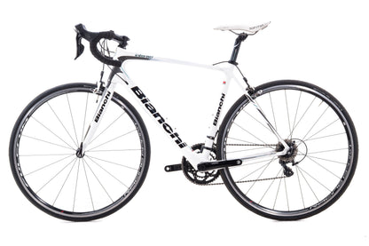 USED Bianchi Intenso 54cm Carbon Road Bike Shimano 105 2x11 Speed White/Black