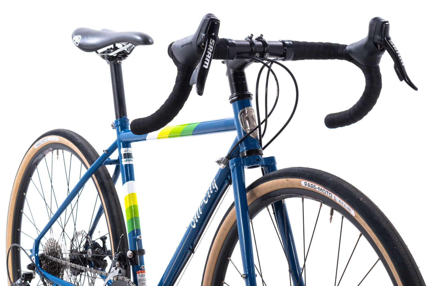 USED All-City Space Horse Disc 43cm Steel All-Road Bike SRAM Apex 2x10 speed 650B wheels Blue