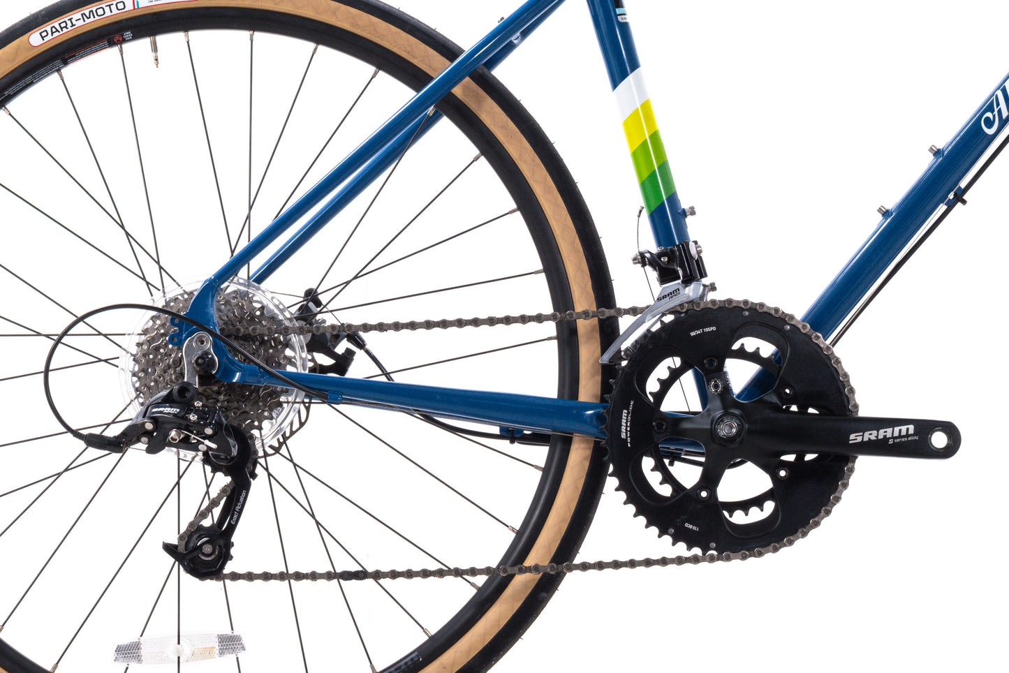 USED All-City Space Horse Disc 43cm Steel All-Road Bike SRAM Apex 2x10 speed 650B wheels Blue