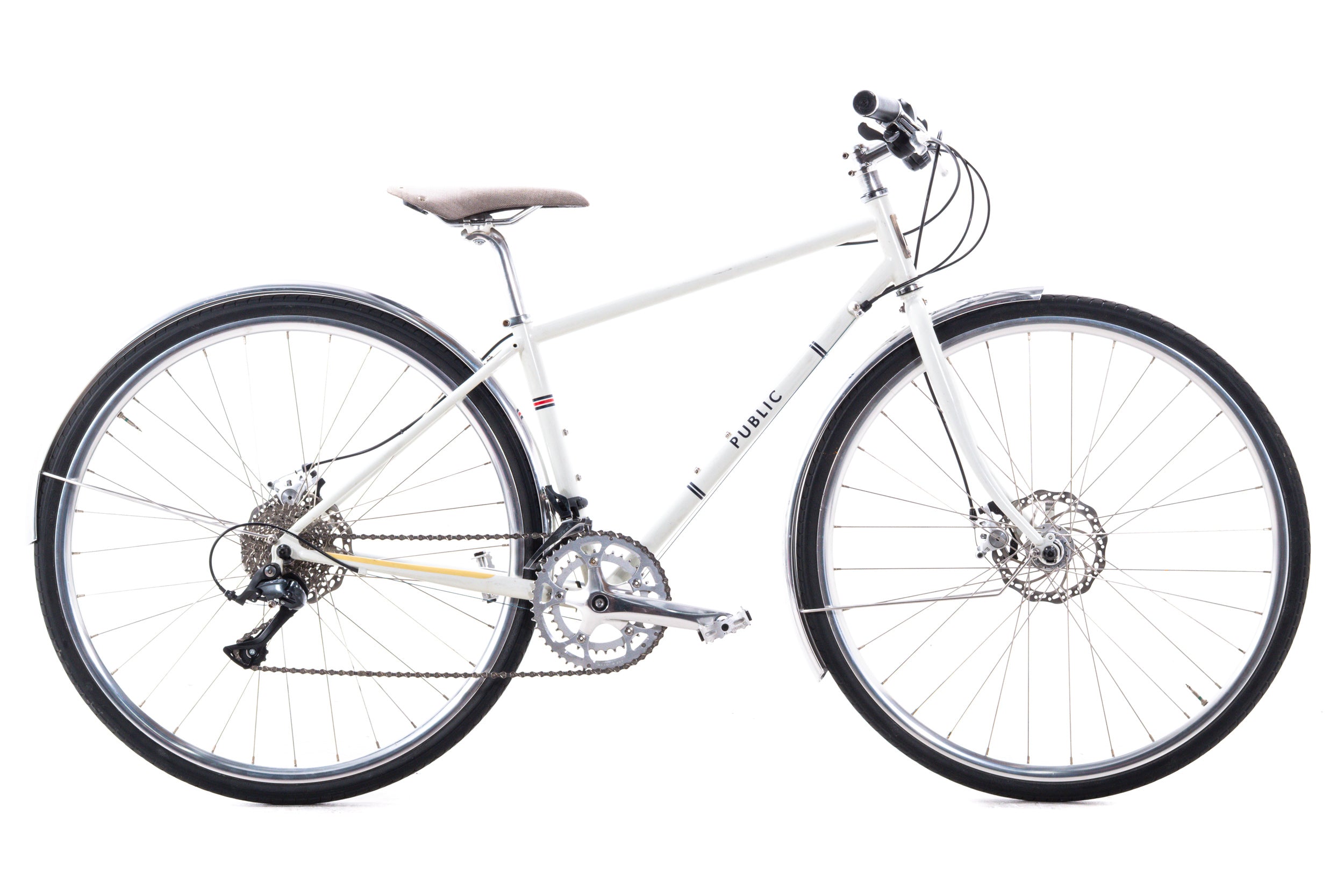 USED Public R18 Disc Steel Hybrid / Commuter Bike Small Shimano Sora 2