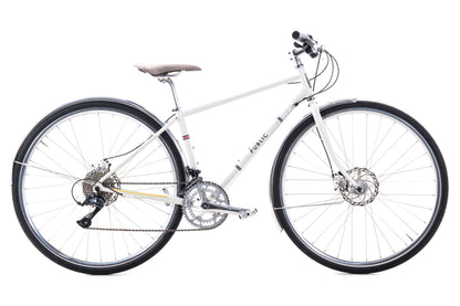 USED Public R18 Disc Steel Hybrid / Commuter Bike Small Shimano Sora 2x9 speed White