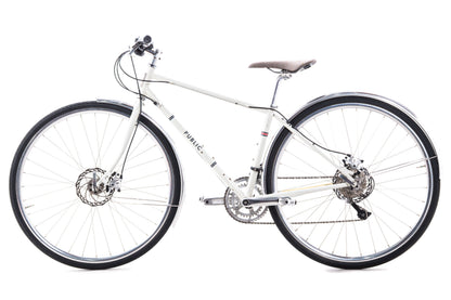 USED Public R18 Disc Steel Hybrid / Commuter Bike Small Shimano Sora 2x9 speed White