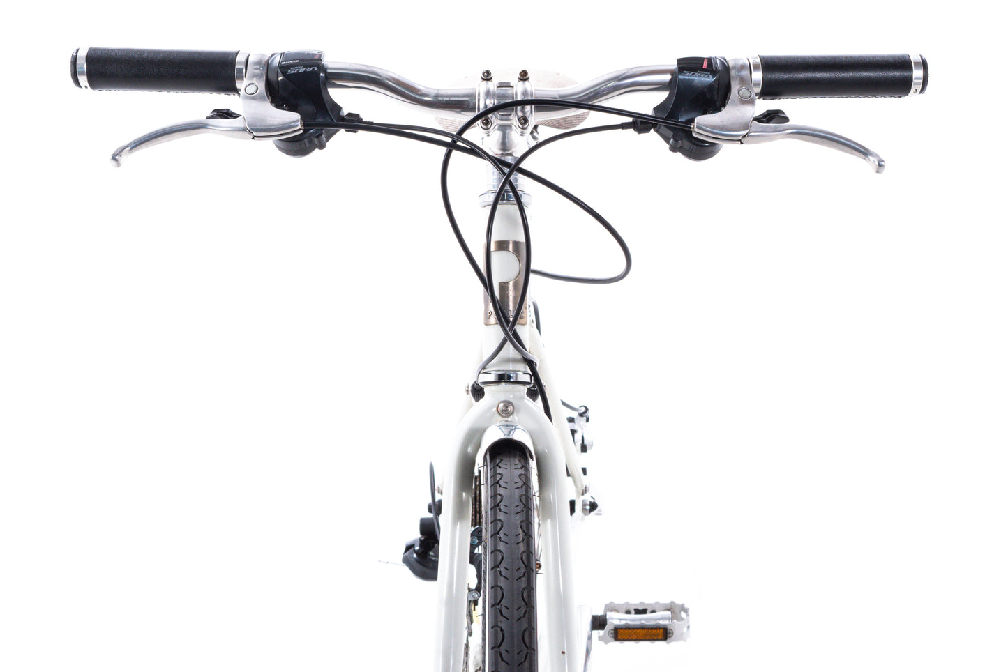 USED Public R18 Disc Steel Hybrid / Commuter Bike Small Shimano Sora 2x9 speed White