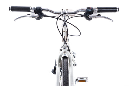USED Public R18 Disc Steel Hybrid / Commuter Bike Small Shimano Sora 2x9 speed White