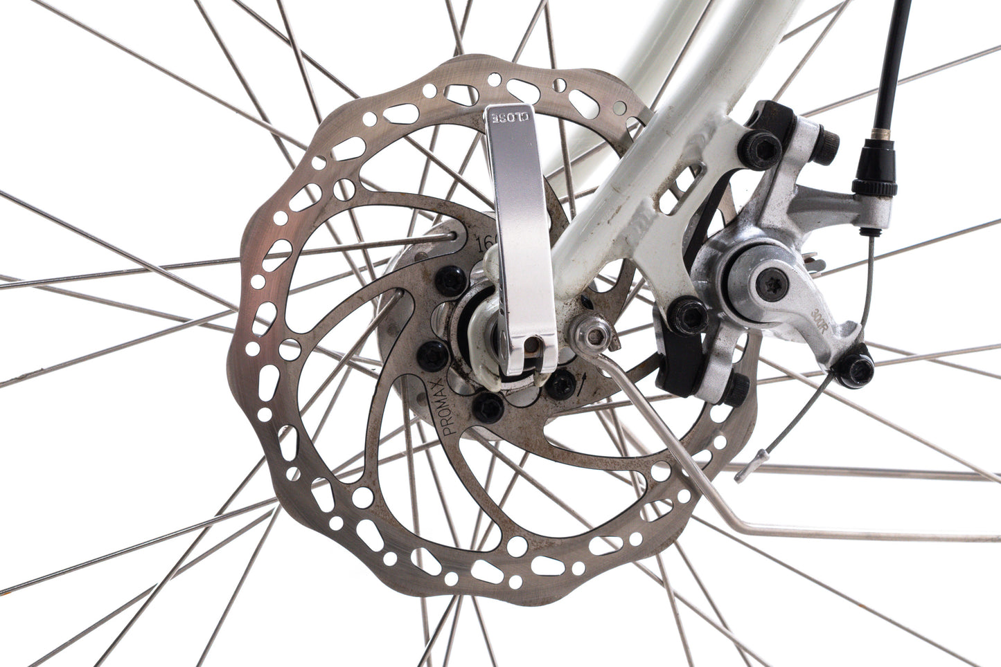 USED Public R18 Disc Steel Hybrid / Commuter Bike Small Shimano Sora 2x9 speed White