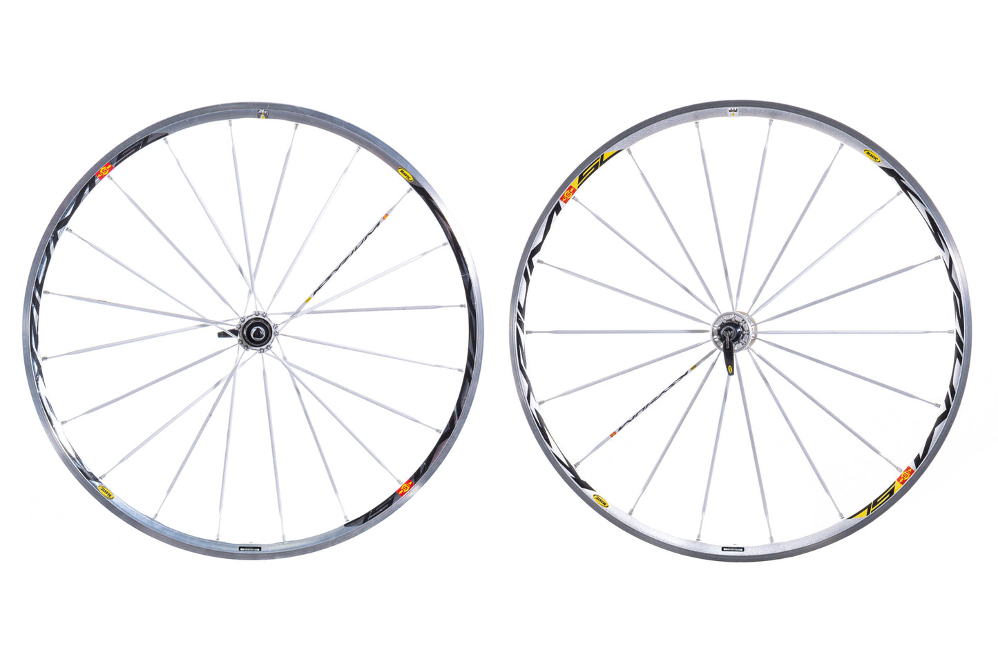 USED Mavic Ksyrium SSC 700C Alloy Clincher Road Wheelset Silver Rim Brake HG11 QR