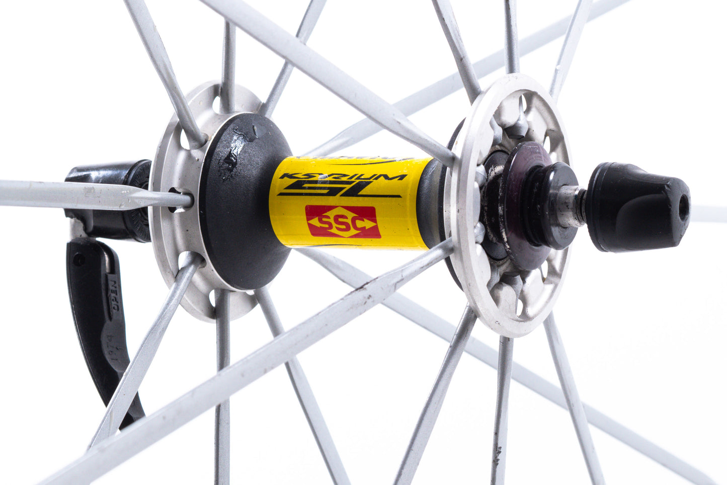 USED Mavic Ksyrium SSC 700C Alloy Clincher Road Wheelset Silver Rim Brake HG11 QR